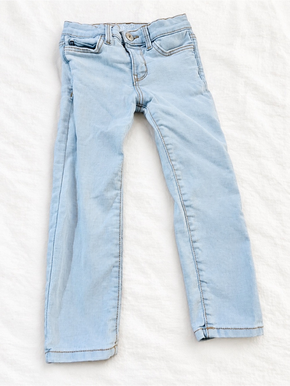 OshKosh B’gosh Girls Size 4/4A Light Wash Skinny Jeans Stretch Denim
